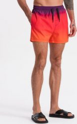 Ombre Kąpielówki męskie efekt ombre - pomarańczowe V17 OM-SRBS-0125 S. Brązowe kąpielówki męskie Ombre, m, bez wzorów. Za 39.99 zł.