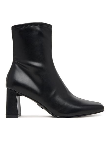 Steve Madden Botki Hurst SM11003498 Czarny. Czarne botki damskie Steve Madden, bez wzorów, ze skóry, bez obcasa, na słupku, bez zapięcia. Za 429.99 zł.