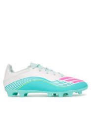 Adidas Buty do piłki nożnej F50 Messi Club Fg/Mg JQ0946 Biały. Niebieskie buty sportowe męskie Adidas, bez wzorów, z materiału, bez zapięcia. Za 279.99 zł.
