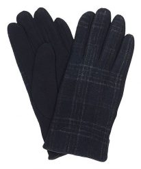 Granatowe Materiałowe Męskie Eleganckie Rękawiczki -Pako Jeans- Jesienno-Zimowe, w Kratkę. Rękawiczki męskie Pako Jeans, na zimę, bez wzorów, z jeansu. Za 47.00 zł.