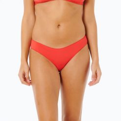 Dół od stroju kąpielowego Rip Curl Classic Surf Cheeky. Czerwone stroje kąpielowe damskie Rip Curl, l, bez wzorów, z elastanu. Za 82.99 zł.