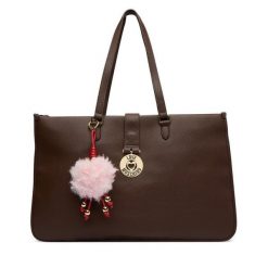 Torebka LOVE MOSCHINO. Brązowe shopperki damskie Love Moschino, bez wzorów, bez dodatków. Za 1,139.00 zł.