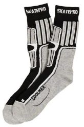 Odzież Skarpety unisex SkatePro Coolmax Inline Skarpety 2-Pak - Czarny - 43-45. Biała skarpetki damskie SKATEPRO, bez wzorów, z bawełny. Za 124.99 zł.