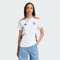 Koszulka Germany 24 Home. Białe bluzki damskie Adidas, xs, bez wzorów, z materiału, sportowe, bez kołnierzyka, bez ramiączek. Za 449.00 zł.