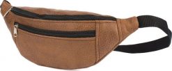 Beltimore Męska saszetka biodrówka nerka na pas regulowana brązowa F49. Brązowe saszetki i nerki męskie Beltimore, bez wzorów. Za 45.00 zł.