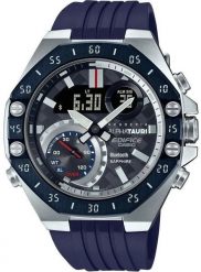 Zegarek Casio Casio Edifice ECB-10AT-1A Zegarek męski szkło szafirowe 51 mm. Niebieskie zegarki męskie Casio, bez wzorów, szklane. Za 1,352.99 zł.