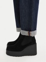 Badura Botki C-JANE-HY60195-7 Brązowy. Brązowe botki damskie Badura, bez wzorów, ze skóry, bez obcasa, na koturnie, bez zapięcia. Za 279.99 zł.