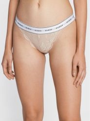 Guess Figi brazylijskie Belle O97E01 KBBT0 Beżowy. Brązowe majtki damskie Guess, z syntetyku. Za 69.99 zł.