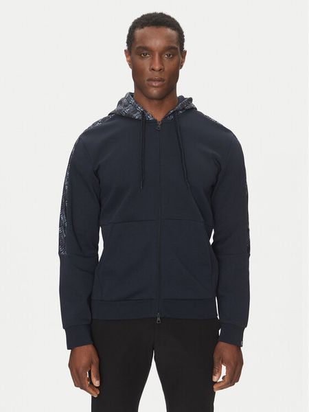 EA7 Emporio Armani Bluza 7M000209 AF12660 UB102 Granatowy Modern Fit. Niebieskie bluzy męskie EA7 Emporio Armani, l, bez wzorów, z syntetyku, bez ramiączek, bez kaptura. Za 489.99 zł.