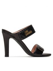 LOVE MOSCHINO Klapki JA2835AG0IIE0000 Czarny. Czarne klapki damskie Love Moschino, bez wzorów, ze skóry, bez obcasa, bez zapięcia. Za 1,149.00 zł.