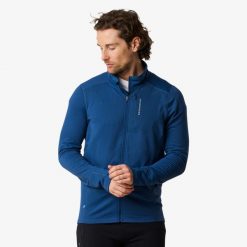 Sweter Wędrówki męski Swedemount Ultra Light Tech Midlayer Full Zip oddychający. Czarne swetry męskie SWEDEMOUNT, m, bez wzorów, z materiału, bez kołnierzyka, bez ramiączek. Za 185.00 zł.