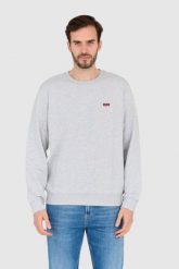 GUESS Szara bluza regular fit. Szare bluzy męskie Guess, l, z aplikacjami, bez ramiączek, bez kaptura. W wyprzedaży za 249.99 zł.