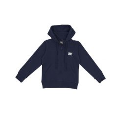 Bluza miękka z bawełna z kaptur na co dzień. Niebieskie bluzy damskie LEONE 1947 APPAREL, bez wzorów, z bawełny, bez kaptura, na fitness i siłownię. Za 63.11 zł.