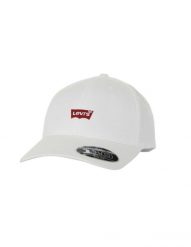 Czapka sportowa Levi's Housemark Flexfit Biały. Białe czapki damskie Levi's®, bez wzorów, z bawełny, sportowe. Za 114.80 zł.