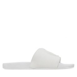 Klapki Just Cavalli. Białe klapki męskie Just Cavalli, bez wzorów, bez zapięcia. Za 199.99 zł.