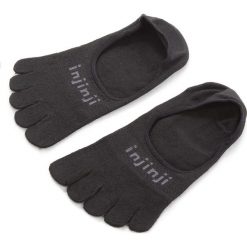 Skarpety Stopki Unisex INJINJI - Sport Lw 052100 Black. Czarne skarpetki damskie Injinji, bez wzorów, z materiału. Za 54.99 zł.