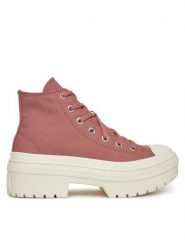 Converse Trampki Chuck Taylor All Star Lugged Heel Platform A10618C Różowy. Czerwone trampki i tenisówki damskie Converse, bez wzorów, z materiału, bez zapięcia. Za 269.99 zł.
