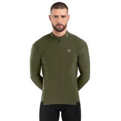 Męska kurtka rowerowa softshell Kolarstwo Siroko J1 Khangai. Zielone kurtki męskie SIROKO, m, bez wzorów, z materiału, bez kaptura, rowerowe. W wyprzedaży za 253.00 zł.