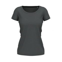 Rozciągliwa Koszulka Dla Kobiet. Szare bluzki damskie Stedman, xl, bez wzorów, sportowe, bez kołnierzyka, bez ramiączek. Za 83.99 zł.