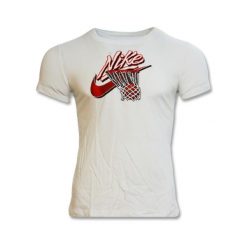 Koszulka sportowa damska Nike Swoosh Dry z krótkim rękawem. Białe koszulki sportowe damskie Nike, xs, bez wzorów, bez ramiączek, do koszykówki. Za 120.00 zł.
