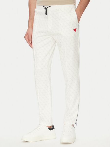 Guess Spodnie dresowe Korbin Z2BB05 FL04Q Écru Regular Fit. Spodnie sportowe męskie Guess, l, z aplikacjami, z dresówki. Za 219.99 zł.