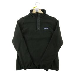 Second life - Bluza polarowa damska Patagonia - Stan dobry. Czarne bluzy damskie Patagonia, s, bez wzorów, z materiału, sportowe, bez ramiączek, bez kaptura. Za 212.96 zł.