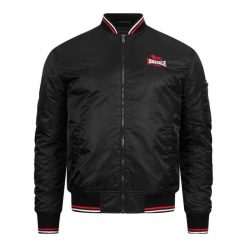 Kurtka Lonsdale Carey. Czarne kurtki sportowe męskie Lonsdale, xl, bez wzorów, z materiału, bez kaptura. Za 502.40 zł.