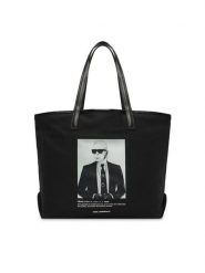 KARL LAGERFELD Torebka B1W50059 Czarny. Czarne shopperki damskie KARL LAGERFELD, bez wzorów, z materiału, bez dodatków. Za 429.99 zł.