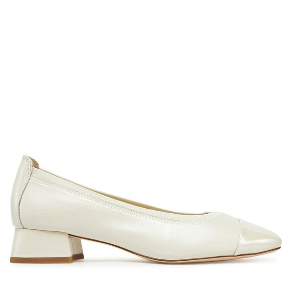 Baleriny Caprice. Białe balerinki damskie Caprice, bez wzorów, bez obcasa, bez zapięcia. Za 169.99 zł.