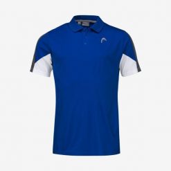 Koszulka polo męska CLUB 22 Tech. Niebieskie koszulki sportowe męskie Head, m, bez wzorów, z materiału, bez ramiączek, tenisowe. Za 159.99 zł.