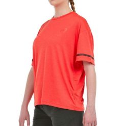 Bullpadel Elgar Short Sleeve T-shirt Woman. Czerwone t-shirty damskie bullpadel, bez wzorów, sportowe, bez kołnierzyka, bez ramiączek. W wyprzedaży za 154.15 zł.