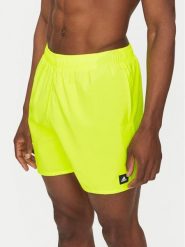 Adidas Szorty kąpielowe Solid CLX JL5560 Zielony Regular Fit. Zielone kąpielówki męskie Adidas, m, bez wzorów, z syntetyku. Za 119.99 zł.