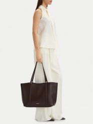 GINO ROSSI Torebka CEO-YANAY Brązowy ciemny. Brązowe shopperki damskie Gino Rossi, bez wzorów, ze skóry, bez dodatków. Za 279.99 zł.