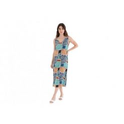 Sukienka plażowa midi rozm. L Bluish L257426 bez rękawów. Szlafroki damskie Massana Homewear, l, z aplikacjami, z materiału, bez ramiączek, bez kaptura. Za 283.00 zł.
