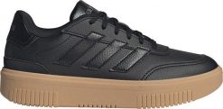 Buty damskie adidas Courtblock czarne JR0728 40 2/3. Czarne obuwie sportowe damskie Adidas, bez wzorów, bez zapięcia. Za 445.20 zł.