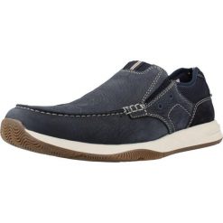 Buty CLARKS SAILVIEW STEP Niebieski. Niebieskie buty zimowe męskie Clarks, bez wzorów, ze skóry, bez obcasa, bez zapięcia. Za 400.15 zł.