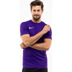 Koszulka sportowa męska Nike Dry Park VII JSY SS. Fioletowe koszulki sportowe męskie Nike, l, bez wzorów, bez ramiączek. Za 69.00 zł.