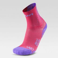 Skarpety do biegania damskie Uyn Run Fit Socks Coral. Czerwone skarpetki damskie UYN, bez wzorów. Za 69.99 zł.