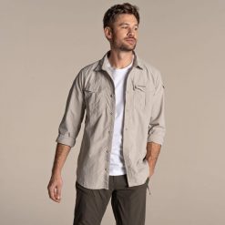 Koszula z długim rękawem Craghoppers NosiLife Adventure III. Białe koszule męskie Craghoppers, m, bez wzorów, casualowe, bez kołnierzyka, bez ramiączek. Za 365.19 zł.