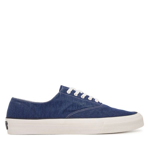 Tenisówki Polo Ralph Lauren. Niebieskie trampki męskie Polo Ralph Lauren, bez wzorów, bez zapięcia. Za 335.99 zł.
