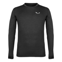 Koszula sportowa męska z długim rękawem Salewa PUEZ MELANGE DRY. Czarne koszule męskie Salewa, l, bez wzorów, z bawełny, sportowe, bez kołnierzyka, bez ramiączek. Za 199.63 zł.