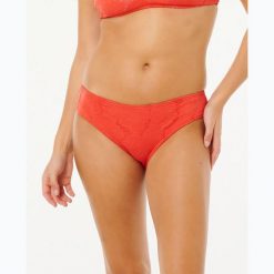 Dół od stroju kąpielowego Rip Curl Oasis Full. Czerwone stroje kąpielowe damskie Rip Curl, s, bez wzorów, z elastanu. Za 119.99 zł.