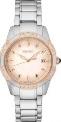 Zegarek Seiko Zegarek Damski Seiko SKK730P1 srebrny. Szare zegarki damskie Seiko, srebrne. Za 2,619.00 zł.