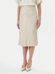 Bruuns Bazaar Spódnica z imitacji skóry Tuanelle BBW4392 Beżowy Regular Fit. Brązowe spódnice damskie Bruuns Bazaar, bez wzorów, ze skóry. Za 389.99 zł.