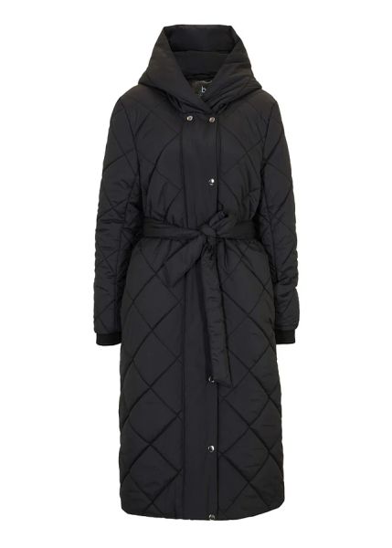 Lekki płaszcz pikowany. Czarne płaszcze damskie bonprix, bez wzorów, bez kołnierzyka, bez kaptura. Za 329.99 zł.