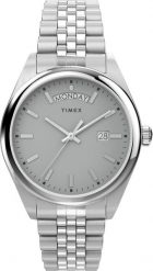 Zegarek Timex Zegarek Timex TW2V67900 Srebrny Męski Datownik. Szare zegarki męskie Timex, bez wzorów, srebrne. Za 719.00 zł.