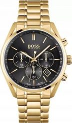 Zegarek Hugo Boss Męski Champion Złoty (1513848). Żółte zegarki męskie Hugo Boss, bez wzorów, złote. Za 606.04 zł.