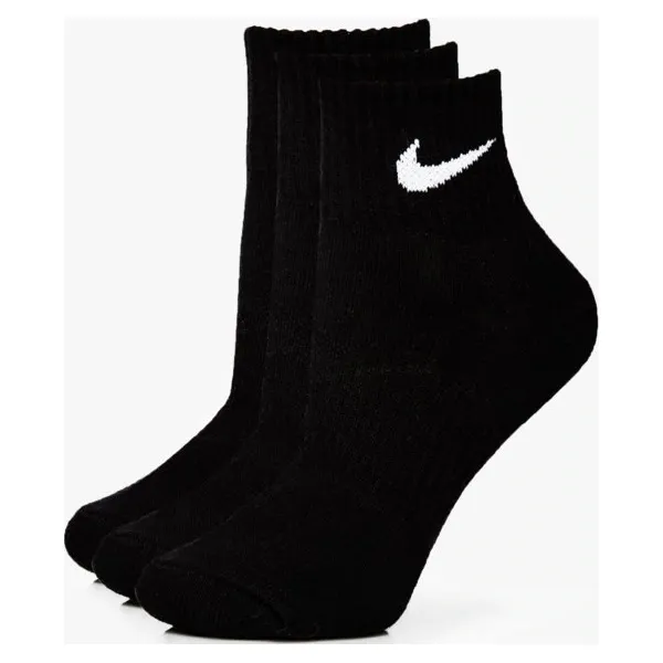 Nike Skarpety 3Ppk Quarter Black , czarny, rozmiar S. Czarne skarpetki damskie Nike, bez wzorów, z bawełny. Za 39.99 zł.