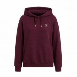 Bluza Puma Ess Elevated Comfort Hoodie Fl Damskie. Czerwone bluzy damskie Puma, m, bez wzorów, z bawełny, sportowe, bez ramiączek, z kapturem. Za 315.99 zł.