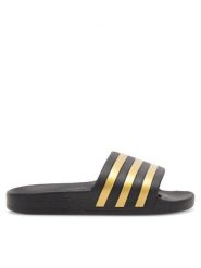 Adidas Klapki ADILETTE AQUA EG1758 Czarny. Czarne klapki damskie Adidas, bez wzorów, z syntetyku, bez obcasa, bez zapięcia. Za 109.99 zł.